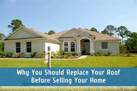 replace roof before selling house